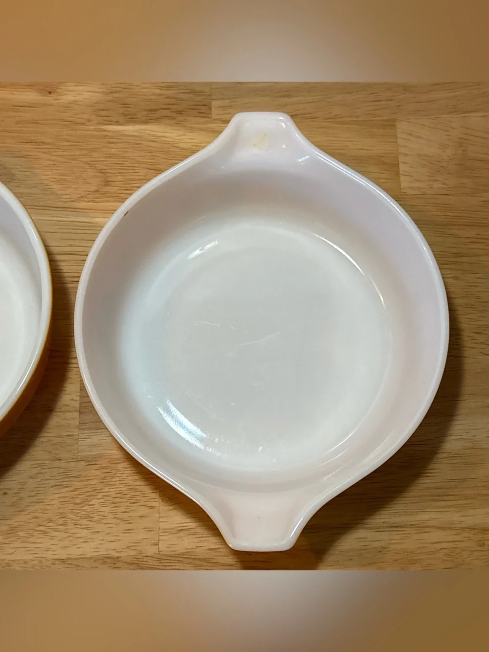 2 Pyrex Town & Country Cross Stitch Star Orange Casserole NO Lid # 471 - 1 PT.